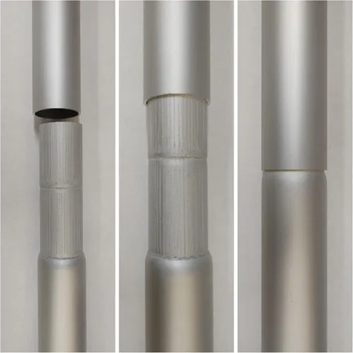 Manufacturing Inc Mástil seccional de aluminio 7000-T8, diámetro de tubo de 2.75 pulgadas y aluminio de calibre 10, fabricado en los Estados Unidos