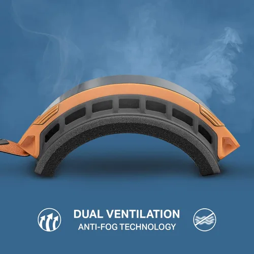 Vista 6 de Wildhorn Pipeline - Gafas de esquí con visión ancha antivaho, unisex, cilíndricas, para snowboard