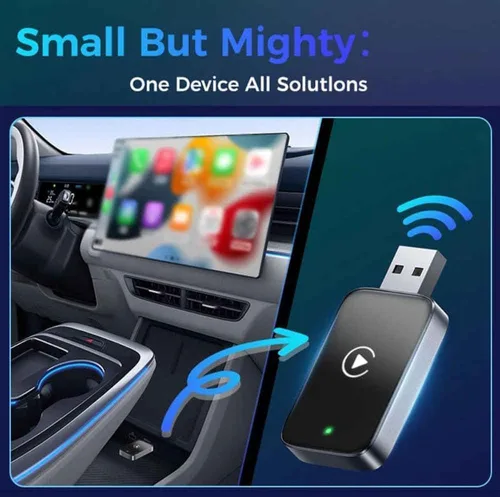 Vista 5 de Car Wireless CarPlay Adapter for BMW X3 X4 X5 X6 2017-2023 2024 2025, Plug & Play, Play Stable Connection No Latency, Converts Wired to