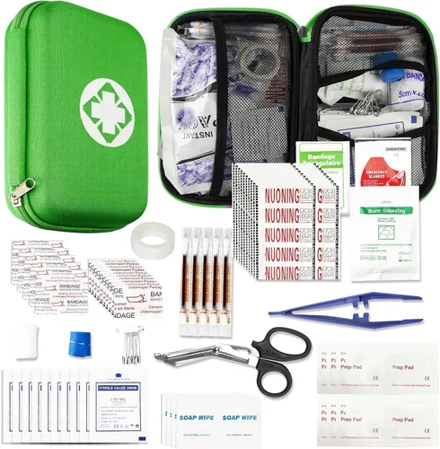 Vista 13 de 276 PIEZAS Kit de Primeros Auxilios para Hogar, Auto, Camping, Senderismo, Suministros de Emergencia, Bolsa Compacta y Linda para la Escuela, al