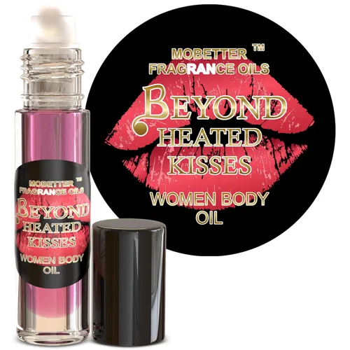 MOBETTER FRAGRANCE OILS Beyond Heated Kisses - Perfume corporal roll-on para mujer, aroma sin alcohol de larga duración, perfume de aceite corporal
