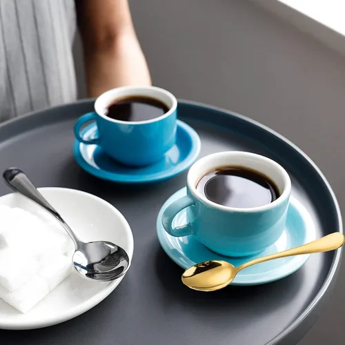 Vista 3 de Wesdxc56 Demitasse - Cucharas de café expreso, mini cuchara de café, cucharas pequeñas de acero inoxidable de 5.5 pulgadas para postre, juego de 6