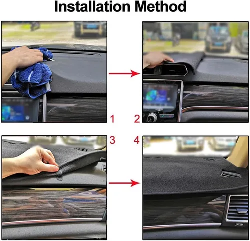 Vista 5 de HATHWAY Fit for Kia Cerato Forte K3 2013-2018 LHD, car Dashboard Cover, Anti-Scratch Non-Slip car Dashboard Cover, Interior Dash Covers