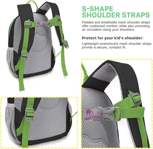 Vista 6 de MOUNTAINTOP Mochila infantil para niños y niñas, bolsa de jardín de infantes