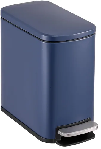 Vista 15 de Bote de basura de acero inoxidable de 6L/1.6G con pedal manos libres, tapa silenciosa de cierre suave, tamaño compacto que ahorra espacio