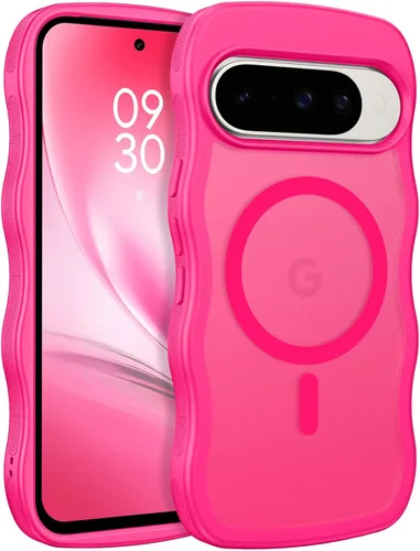 Vista 10 de BENTOBEN Funda magnética para Google Pixel 10 Pro, bonita funda ondulada y rizada para Pixel 10Pro [compatible con MagSafe] parachoques