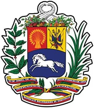 Imán Escudo de Armas Venezolano Bandera Venezuela Ven Ve Magnético de Vinilo para Coche Refrigerador Se adhiere a cualquier superficie de metal 5