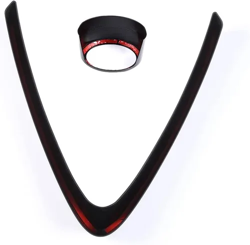 Vista 7 de Marco decorativo para parrilla delantera de coche, 2 piezas para Alfa Romeo Stelvio 2017-2020 accesorios de automóvil (no aplicable para Giulia)