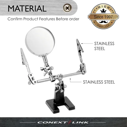 Vista 2 de Lupa de mano de ayuda, lupa, soporte de abrazadera de joyería, soporte de soldadura