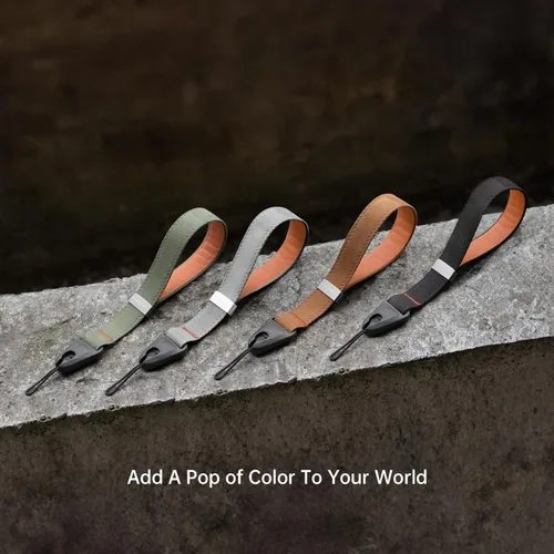 Vista 5 de PGYTECH Correa de muñeca para cámara para fotógrafos, correa de mano ajustable de liberación rápida para Sony, Nikon, Canon, GoPro (gris)