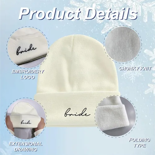 Vista 3 de Mr and Mrs Beanies, Wedding Gifts for Couples, His and Hers Engagement Gift, Honeymoon Travel Essentials