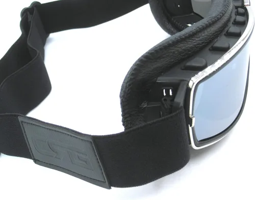 Vista 4 de Googles vintage, estilo aviador, para motocicleta Cruiser T13 T13BCB. Clásico.