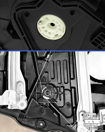 Vista 3 de Carrete de engranaje de tambor para elevalunas compatible con Kia Optima 2016 2017 2018 2019 2020, engranajes elevalunas reemplazan 82481D4000