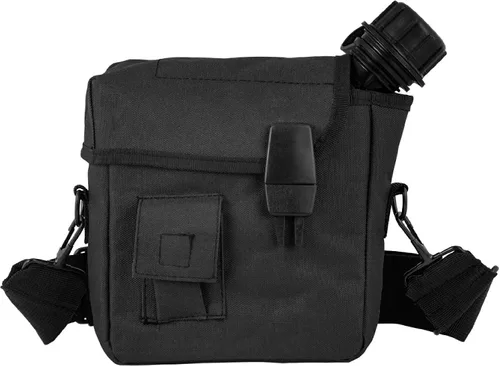 FOX OUTDOOR PRODUCTS Cubierta de comedor de 2 cuartos de galón: carcasa de nailon aislada con accesorio para cinturón, correa para el hombro y Negro