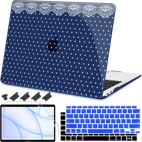 Vista 27 de Teryeefi Compatible con MacBook Air de 13 pulgadas A2337 M1 Chip A2179 A1932 (versión 2018-2020), funda protectora delgada + cubierta de teclado