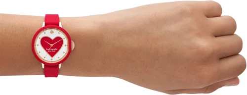 Vista 4 de Kate Spade New York Park Row - reloj de cuarzo de acero inoxidable y silicona para mujer