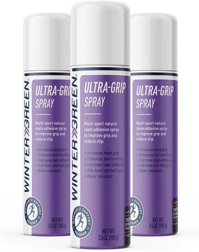 Wintergreen Ultra Grip Spray Aerosol de 3.5 Onzas Líquidas, Adhesivo de Colofonia Natural, Mejora el Manejo del Balón, Recepciones de Fútbol