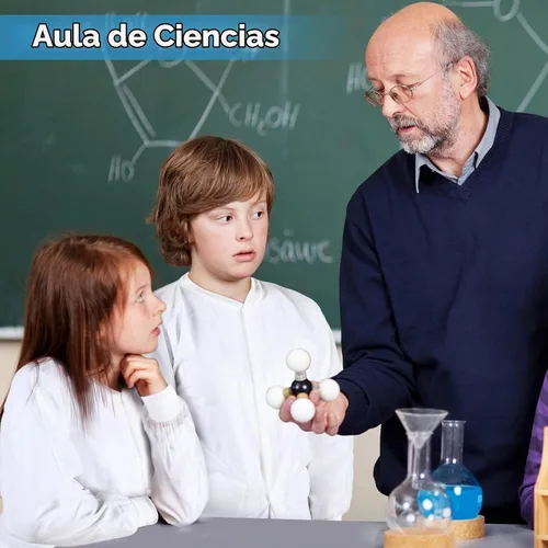 Vista 6 de 10 abrigos de laboratorio desechables para niños, abrigos de ciencia blancos a granel para niños con puños de punto elástico y cierre frontal a