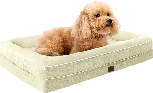 Vista 12 de Camas impermeables de espuma viscoelástica para perros extra grandes, camas ortopédicas antideslizantes y lavables para mascotas con funda extraíble