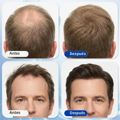 Vista 5 de Rollo de suero para el crecimiento del cabello con 3% de romero, 3% aceite de batana, 2% extracto de guisante, 2% aceite de raíz de jengibre, raíz