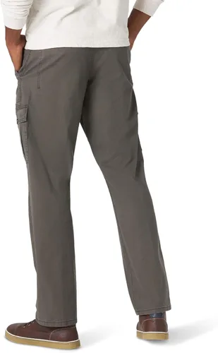 Vista 2 de Wrangler Authentics - Pantalones elásticos para hombre, ajuste clásico relajado, tipo cargo