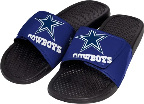 Vista 4 de FOCO mens NFL Team Cropped Big Logo Shower Sport Slide Flip Flop Sandals