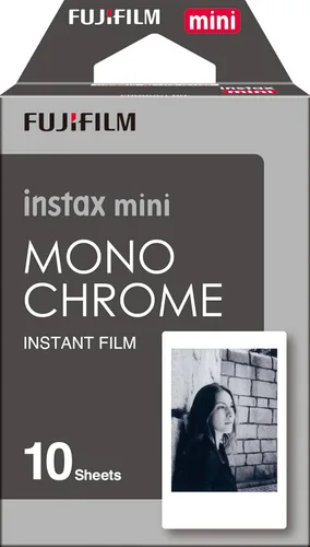 Vista 2 de Fujifilm Instax Mini - Juego de 3 unidades de película instantánea monocromática, monocromática (10 x 3 = 30) # 337556 para impresora Mini 90 8 70