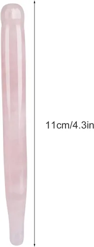 Vista 6 de ZJchao Varita de masaje con piedra de masaje, varita de cristal de jade Gua Sha, herramientas de masaje Guasha, herramienta de belleza