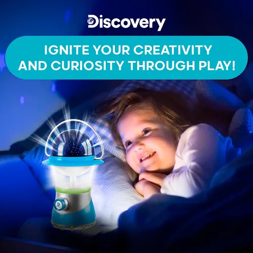 Vista 6 de Discovery™ Linterna LED Starlight [Exclusiva de Amazon] Linterna Colgante 2 en 1 y Proyector de Constelación de Estrellas con Guía, Fácil de Usar