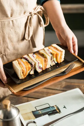 Vista 7 de YHOSSEUN Juego de 4 bandejas de cerámica para servir, bandejas rectangulares para servir y bandejas para comida, sushi, bandejas de servir de 9.8