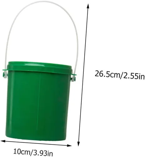 Vista 8 de Cubo de cebo de pesca 2 unids cubo de gusano Caja de almacenamiento de plástico para Guardar Contenedor de plástico con tapa Cubo Herramienta