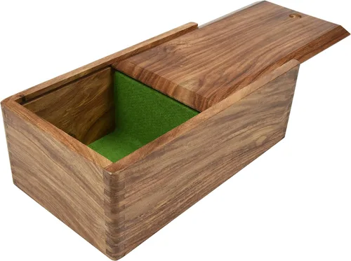 CHESSBAZAAR Caja de almacenamiento de ajedrez de madera grande para torneos en madera de Sheesham para juego de ajedrez tamaño King de hasta 4.5