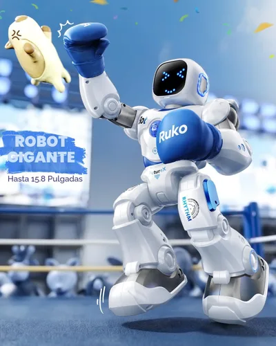 Vista 3 de Ruko 1088 Robots inteligentes para niños, gran robot interactivo programable RC con control de voz, control de aplicación, regalo para niños y niñas