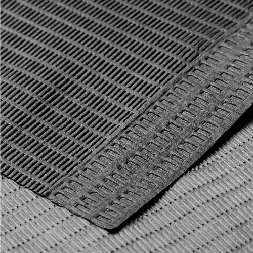 Vista 4 de JMU 1000 baberos dentales, 2 capas de pañuelo 1 capa de película, baberos dentales negros desechables a granel de 33 cm x 45,7 cm, baberos