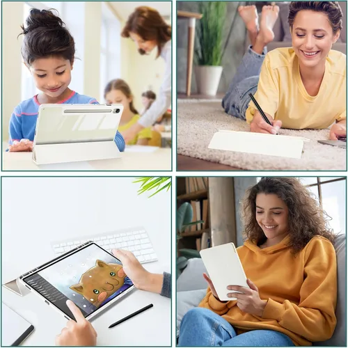 Vista 9 de ProCase Funda protectora para Galaxy Tab S10 FE 2025 / S9 FE 10.9 pulgadas / Tab S9 11 pulgadas 2023, cubierta inteligente de soporte delgado