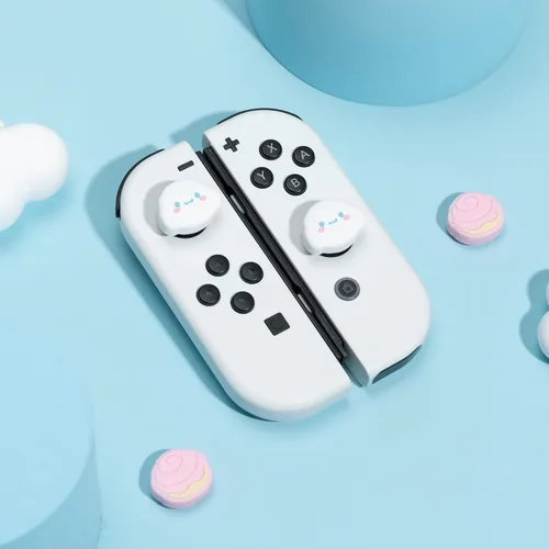 Vista 5 de Yocore Switch Thumb Grip Caps,Soft Silicone Thumb Grips,Analog Soft Silicone Joystick Caps Stick Caps for SwitchOLEDSwitch Lite,4 Pcs-DEG