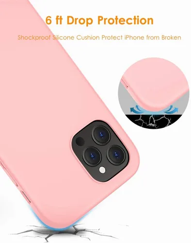 Vista 3 de DTTO Funda compatible con iPhone 12/12 Pro, a prueba de golpes, de silicona [serie Romance] [protección mejorada de cámara y pantalla] con cojín