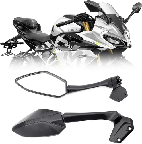 Mokuo Espejos retrovisores de motocicleta aptos para CFMOTO 300SS, CF250SR 300SR derecho e izquierdo Número de piezas OEM