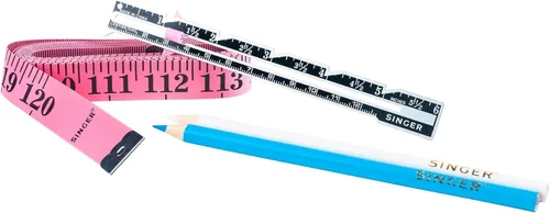 Vista 3 de Singer 00321 Lápices de marcado y cinta métrica, Multi 4 piezas