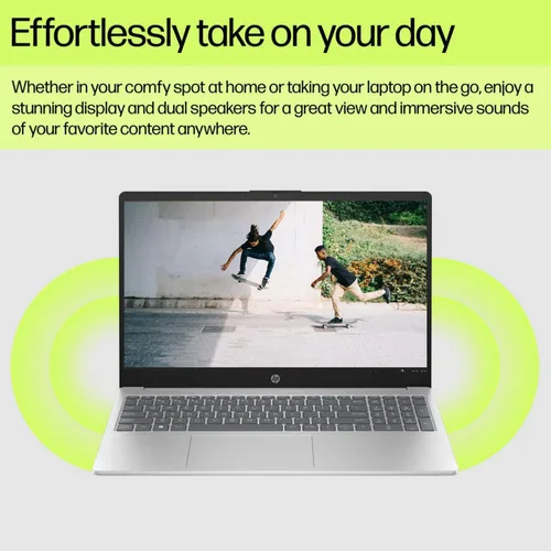 Vista 5 de HP 15 Laptop para estudiantes y negocios con pantalla IPS HD de 15.6 pulgadas