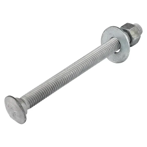 Vista 14 de Kit de pernos de carro galvanizado de 1/2 x 3 pulgadas (25 unidades), grado 307A, incluye arandelas planas USS de 1/2 pulgada (25 piezas) y tuercas