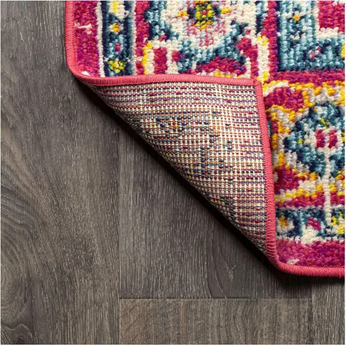 Vista 9 de JONATHAN Y MDP207B-28 Brooklyn Geométrico Medallón Bohemio Alfombra de corredor para interiores, fácil limpieza, dormitorio, cocina, sala de estar