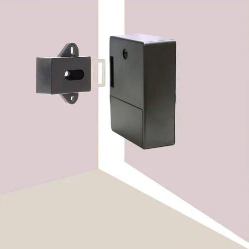 Vista 2 de ETEKJOY Cierre electrónico RFID para armarios oculto DIY para armarios de madera, taquillas, cajones, alacenas (Negro)