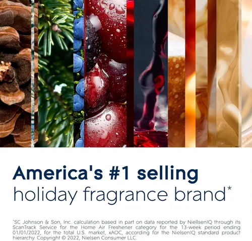 Vista 5 de Glade Champagne Cheers - Vela de 3 mechas impregnada con aceites esenciales, ambientador, 3 unidades, 6.8 onzas cada uno