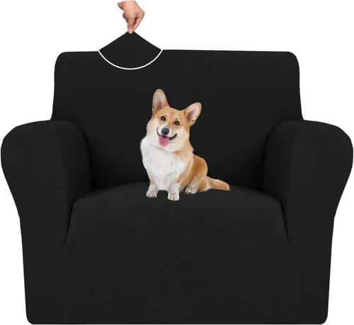 Vista 34 de MAXIJIN Funda súper elástica para sofá de 3 cojines, funda universal de 1 pieza para sofá de sala de estar, protector de muebles de elastano, apto