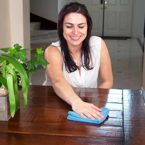 Vista 5 de Rollo de paño de microfibra para desgarro, alternativa a la toalla de papel reutilizable, lavable hasta 50 veces, sin pelusas, sin rayas, para Azul