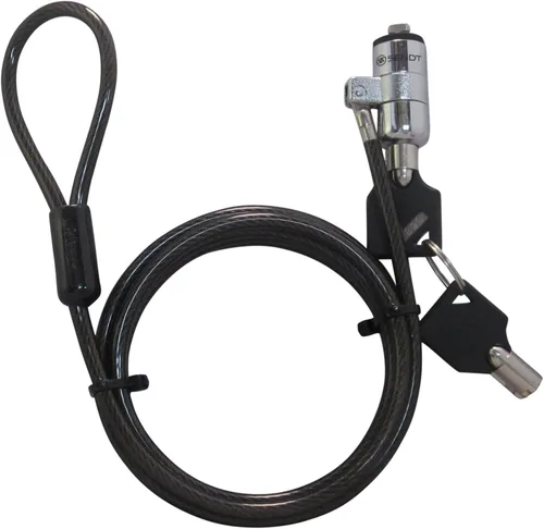 Sendt Paquete de 10 cerraduras negras con llave para portátil/portátil