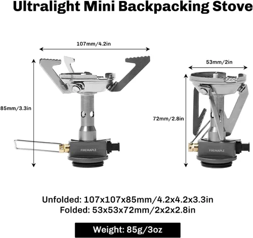 Vista 2 de Serie de estufas de camping y senderismo Fire-Maple Equipo de cocina de campamento de propano al aire libre Quemador de olla/jet portátil