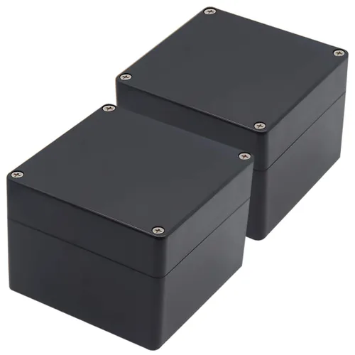 Vista 14 de Zulkit. - Caja de plástico impermeable ABS IP65. - Caja de derivación eléctrica - color negro.