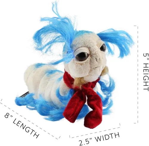 Vista 6 de Mini gusano de felpa de la película Laberinto, de Toy Vault